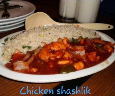 Chicken Shashlik (W-Fried Rice)